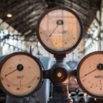 Three vintage analog meters labeled volt, ampere, and kilowatt illustrate the difference between amp hours and watt hours.