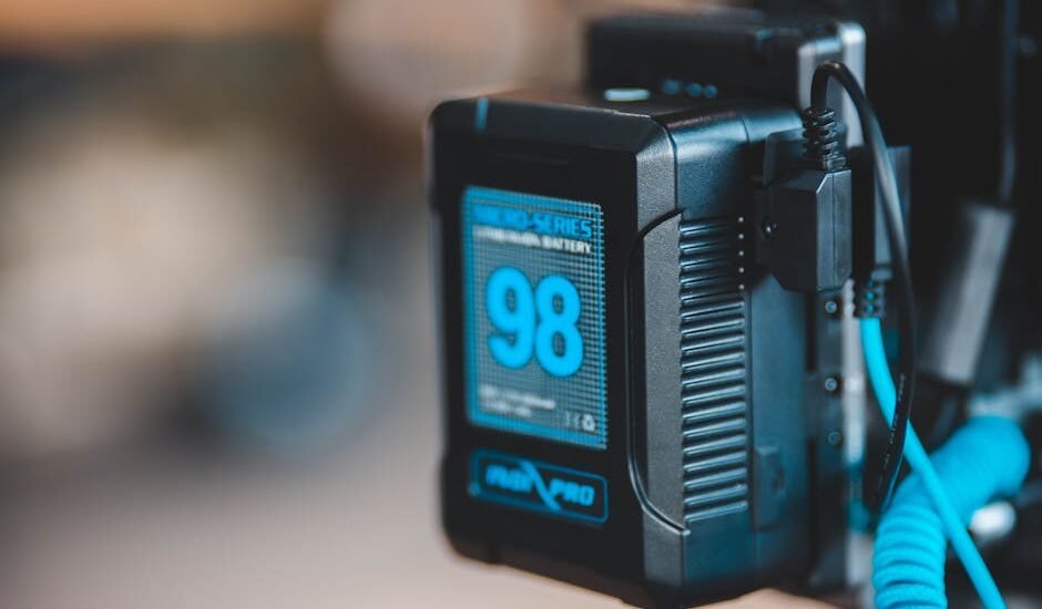A close-up of a portable battery box with a charge indicator, relevant to off-grid power solutions.