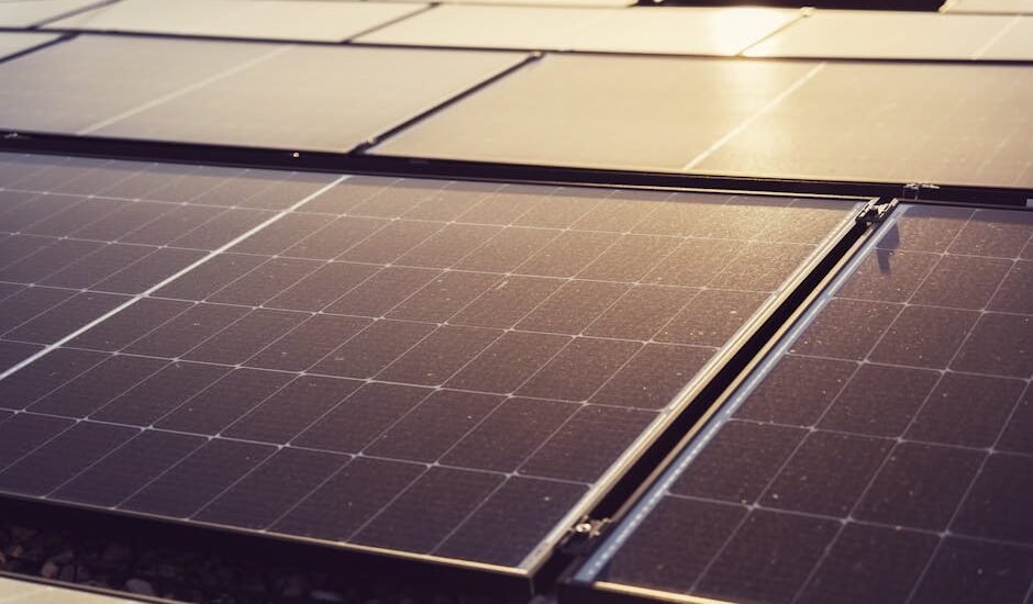 Solar panels illustrating the difference between off-grid and grid-tie inverters.