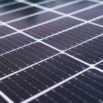 Detailed view of solar panel cells illustrating how bypass diodes work.