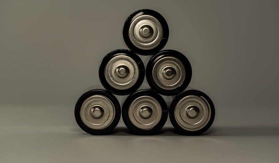 A stack of lithium batteries illustrating storage tips for long-term use.