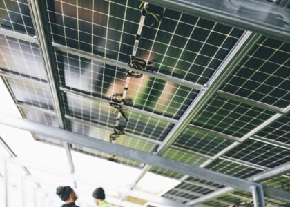 Image showing solar panels installed for portable solar generators, relevant to off-grid power.