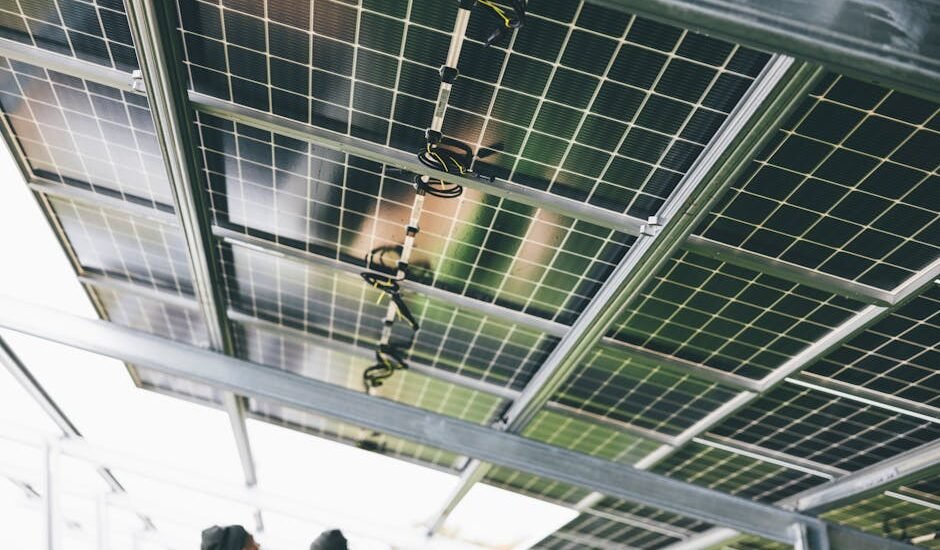 Image showing solar panels installed for portable solar generators, relevant to off-grid power.
