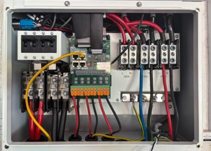 Image showing a battery bank wiring setup, relevant for balancing battery banks.