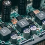 Detailed view of a circuit board showing components related to low voltage cutoff settings.