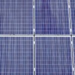 A close-up view of solar panels, relevant for inverter charger setup guidance.