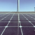 Image showing solar panels with visible wear, relating to efficiency degradation over time.